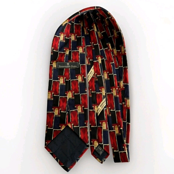 Ermenegildo Zegna Red and Blue Ties Accessories - Picture 6 of 7